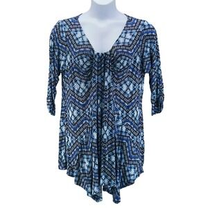 Rose & Olive Tunic Blue 1X